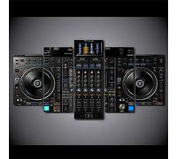 ZHRMGHG 5 Pieces Of Canvas Printing Wall Pioneer Dj Mixer Controller Modern Decorative Artwork Hand Huge Painted Canvas Part Panels Completely Framed