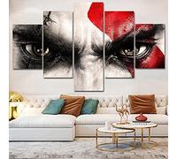 ZHRMGHG Hateful Eyes With A Hideous Expression Wall Art 5 Piece Painting Pictures Photo Printed On Canvas For Home And Office Decorations Framed Ready To Hang