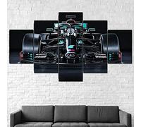 ZHRMGHG Home Art 5 Pieces Merced-Am Formula 1 W11 Car F1 Poster Dual View Surprise Artwork Modern Framed Wall Art Wall Decoration