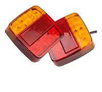 ZHROKNM 26LED Submersible Trailer Lights Stop Tail Turn Signal Lights License Number Plate for Boat Trailer Truck RV Lighting