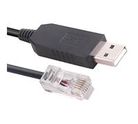 ZHROKNM USB RS232 Serial to RJ12 6P6C for Communication Mppt Charget Controlle Controller Serial Cable(1.8m)
