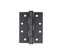 ZHS43 Ball Bearing Steel Butt Door Hinge 102 x 76 x 3mm - [Sold as a Pair] + Screws (Black)