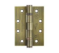 ZHS43 Ball Bearing Steel Butt Door Hinge 102 x 76 x 3mm - [Sold as a Pair] + Screws (Florentine Bronze)