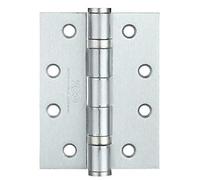 ZHS43 Ball Bearing Steel Butt Door Hinge 102 x 76 x 3mm - [Sold as a Pair] + Screws (Satin Chrome)