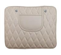 ZHSDMB 2 Pcs Car Seat Kick Mat for Jaguar Epace Fpace Ipace SType XType, Leather Waterproof Stain Anti-dirty Seat Back Protector Wear Resistant Seat Protector with 2 Organizer Pockets,Beige-M
