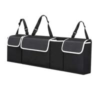 ZHSDMB Car Boot Organiser for Citroen C1 C2 C3 C4 C5 C6 C8 C4L Elysee Picasso DS3 DS4 DS5 DS6, Waterproof Anti Slip Foldable Car Boot Organiser Bag with Adjustable Straps Multi Compartment