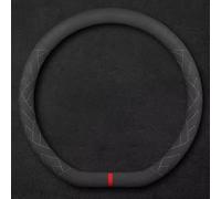 ZHSDMB Steering Wheel Covers for Mercedes Benz SLClass SLKClass CLA250, Anti-Slip, Breathable Soft Suede Leather Steering Wheel Cover, Car Accessory Protector Decoration,D-Shape