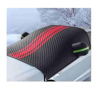 ZHSDMB Windscreen Cover for Nissan Qashqai 06/2021-2023 J12 Lower, Car Windscreen Cover, Ultra Thick Dust Water Resistent Snow Ice Frost, Elastic Straps Hooks Reflective Strips,C-Red