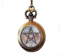 ZHSHQIN Pentagram Witchcraft Pocket Watch Necklace Retro Witch Gothic Witchcraft Jewelry Art Nouveau Beautiful Gifts