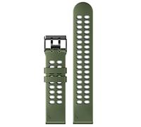 ZHSHYS 22mm Silicone Strap with Hole for Garmin fenix5/5 PLUS/6/6 pro Sport Band for Forerunner 945/Instinct Esports/MARQ Golfer(Black gray) (Army Green Gray 22mm)