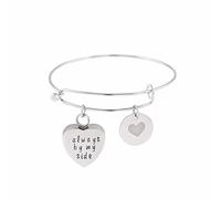ZHSHYS Shining Polished 1.5mm Stainless Steel Cuff Bangle Blank Jewelry Bracelet Adjustable/Expandable Wire Bangle Bracelet for Ash