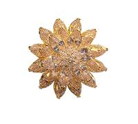 ZHSHYS temperament flower rhinestone silk scarf button sweater coat pin elegant brooch female corsage accessories female