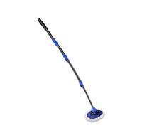 ZHSOAO 15° Curved Car Cleaning Brush Wash Adjustable Four-section Telescopic Long Handle Mop Chenille Broom Detailing Washing for Cars,Caravans