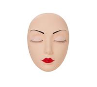 ZHSOAO 2 Pcs Lash Extensions Flat Model Head Practice Eyelash Training With Removable Replacement Eyelids for Lash Extension Training(Color 2)