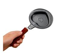 ZHSOAO 2pc Mini Cute Breakfast Egg Frying Pot Non-Stick Frying Pan Pancake Maker Kitchen Tools Egg Mold Pan Flip Omelette Mold for Fried Egg(Love Heart)
