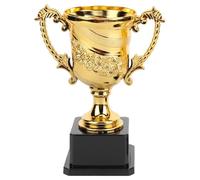 ZHSOAO 2pcs Gold Medal Trophy, Classroom Reward, Plastic, Competition Prize, Party Gift for Sport Tournaments(S)