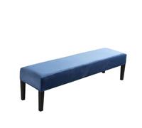 ZHSOAO 2pcs Soft Dining Chair Cover Stretch Piano Stool Long Ottoman Solid Bench Slipcover Changing Shoes For Living Room for Living Room,Kitchen(Blue,2pcs)