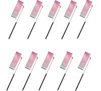 ZHSOAO 5/10pcs Flashing Star Gym Ribbons Dance Ribbon Rhythmic Art Gymnastics Ballet Streamer Twirling Rod Rainbow Stick Training for Children Gymnastics(10pcs Black,2M)