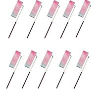 ZHSOAO 5/10pcs Flashing Star Gym Ribbons Dance Ribbon Rhythmic Art Gymnastics Ballet Streamer Twirling Rod Rainbow Stick Training for Children Gymnastics(10pcs Black,4M)