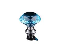 ZHSOAO 6pcs 30mm Colorful Crystal Glass Knobs for Cabinet Door