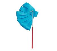 ZHSOAO 8pcs 2M Art Gymnastics Ballet Dance Ribbon with Twirling Stick Kid Sport Performance Stage Gym Dance Rhythmic Show Prop for Children Gymnastics(Blue)