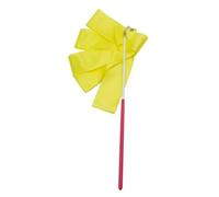 ZHSOAO 8pcs Colorful Gym Ribbons Dance Ribbon Rhythmic Art Gymnastic Ballet Streamer Twirling Rod Stick For GYM Training Professional for Children Gymnastics(Yellow,4M)