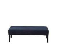 ZHSOAO Elastic Bench Cover For Dining Room Bedroom Spandex Solid Color Home Decor Chair Covers Washable Stretch Seat Protector for Living Room,Kitchen(Deep Blue,4pcs)