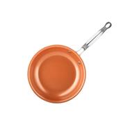 ZHSOAO Frying Pan Nonstick 20/24/28cm Frying Pan with Ceramic Titanium Coating Round Copper Egg Pan Kitchen Cookware for Fried Egg(20cm)