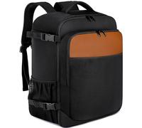 ZHSOAO Laptop Backpack Men's Multifunctional Simple Business Airline Approved Carry-On Cabin Carry-on Bag for Airplanes(Brown,45X20X35)