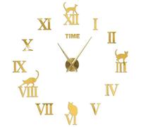 ZHSOAO Large Wall Clock Quartz Needle 3D DIY Decorative Kitchen Clocks Mirror Stickers Oversize Home Decor for Living Room Bedroom(Color 7,27inch 2D (No EVA))