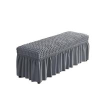 ZHSOAO Stretch Bench Cover For Dining Room Bedroom Home Decor Piano Chair Covers Washable Seat Protector for Living Room,Kitchen(Grey,1pcs)