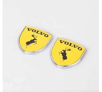 ZHSQXH Car Emblem Badge Decal Logo for Volvo S60 S80 S90 XC60 XC90 Self-Adhesive Car Decoration Sticker Car Sticker Body Crest Decorative Accessories yellow style B