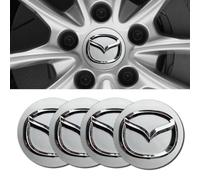 ZHSQXH Car Hub Center Cap Wheel Covers for Mazda RX7 RX8 A8 CX9 X MX 56MM Auto Logo Wheel Covers Badge Emblem Tyres Rims Styling Decoration Accessories B
