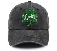 Zhstodfor Irish Gifts for Men Women, Irish Lucky Hat, St Patricks Day Decorations Baseball Cap, St Patricks Day Birthday Gifts for Dad Mom Grandpa Uncle Mimi Black