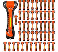 ZHSX Safety Hammer, 50 Pack Car Emergency Escape Tool Car Window Breaker and Seat Belt Cutter with Light Reflective Tape for Family Car Life Saving Survival Kit