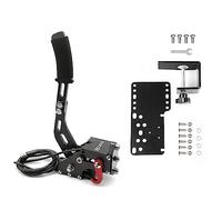ZHSYMX USB Handbrak,PC Handbrake,USB Handbrake PC for 64Bit SIM Racing Games, Compatible with Logitech G27 G29 G920 G923 T500 T300 Simulate Linear Handbrake 6ft USB Cable with Fixing Clip and Plate