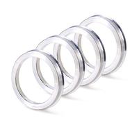 ZHTEAPR 4pc Wheel Hub Centric Rings 72.6 to 64.1 - OD=72.6mm ID=64.1mm - Aluminium Alloy Wheel Hubrings 64.1 to 72.6