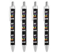 ZHTGDR Beautiful Betta Fish Retractable Ballpoint Pen Black Ink 0.5mm Fine Point Pens Office Supplies for Teacher Nurse