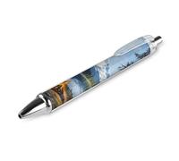 ZHTGDR Chicken Nuggets Ketchup Ballpoint Pens Black Ink Pen Ball Point Retractable Pens for Men Women Office Supplies 2 PCS