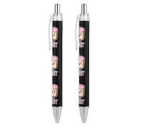 ZHTGDR Cute Yorkshire Terrier Retractable Ballpoint Pen Black Ink 0.5mm Fine Point Pens Office Supplies for Teacher Nurse