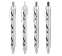 ZHTGDR Dragon On England Flag Retractable Ballpoint Pen Black Ink 0.5mm Fine Point Pens Office Supplies for Teacher Nurse