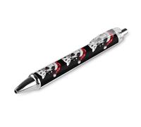 ZHTGDR Fire Flaming Dragon Retractable Ballpoint Pen Black Ink 0.5mm Fine Point Pens Office Supplies for Teacher Nurse