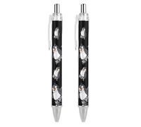 ZHTGDR I Love Horses Ballpoint Pens 0.5mm Retractable Work Ball Point Pen Quick Dry Smooth Write 2 PCS