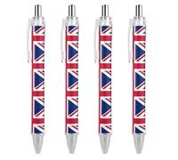 ZHTGDR London Street Watercolor Retractable Ballpoint Pen Black Ink 0.5mm Fine Point Pens Office Supplies for Teacher Nurse