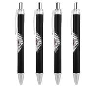 ZHTGDR Magician Witch Ballpoint Pens Black Ink Pen Ball Point Retractable Pens for Men Women Office Supplies 4 PCS