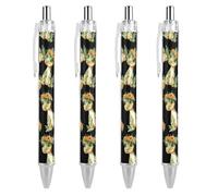 ZHTGDR United States Costa Costarican Flag Ballpoint Pens 0.5mm Retractable Work Ball Point Pen Quick Dry Smooth Write 1 PCS