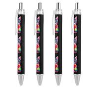 ZHTGDR Watercolor Lighthouse Rocky Shore Ballpoint Pens 0.5mm Retractable Work Ball Point Pen Quick Dry Smooth Write 2 PCS