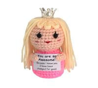 ZHTLYPAJK Emotional Support Crochet | Positive Dolls Elphaba Glinda Friendship Funny Inspirational Gifts for Sisters Friends Teens Birthday Cristmas Decor Doll Gifts (DOLLS-02)