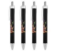 ZHTRJT Dolphip I Love You Ballpoint Pen Retractable Ball Pen Writing Pens Work Pen for Office School Supplies 4 PCS