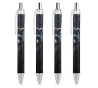 ZHTRJT Hamster Love Heart Ballpoint Pen Retractable Ball Pen Writing Pens Work Pen for Office School Supplies 2 PCS